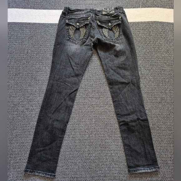 Miss Me Black Skinny Jeans Size 30 - Picture 6 of 10